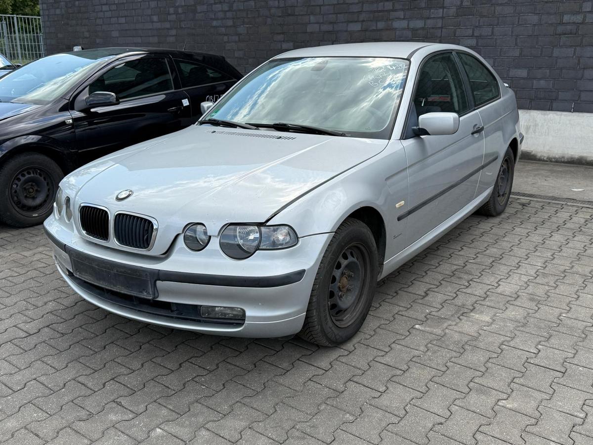 BMW E46 Compact original Heckklappe mit Heckscheibe 354 Titansilber Rohbau BJ03